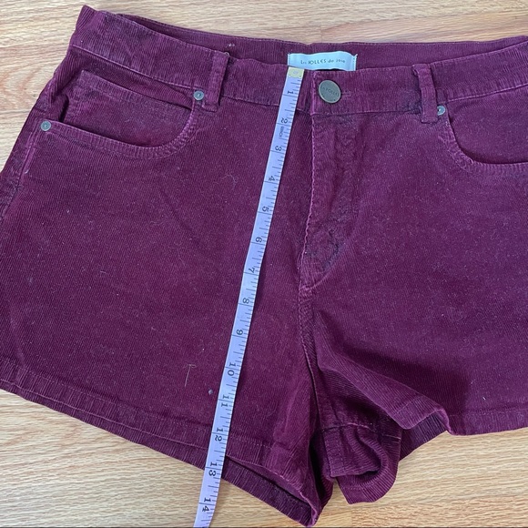 URBAN OUTFITTERS maroon corduroy size 10 shorts - Picture 6 of 7